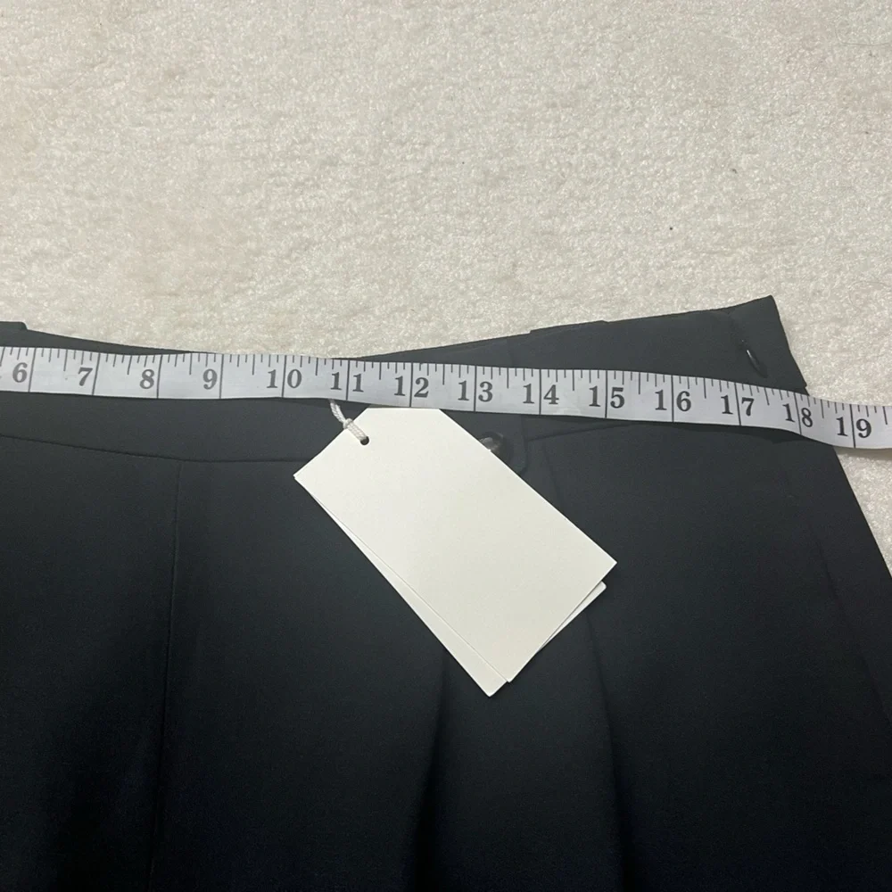 NWT Sezane Woman Black Loulou Trousers Cotton Bamboo High Waist Dress Pants 14 - Picture 15 of 15